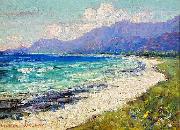 Lionel Walden Hawaiian Coastal Scene, oil painting by Lionel Walden